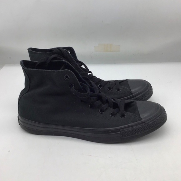 Converse Chuck Taylor All Star Black Sneakers Size Men's 10.5 Women's 12 - Picture 2 of 9